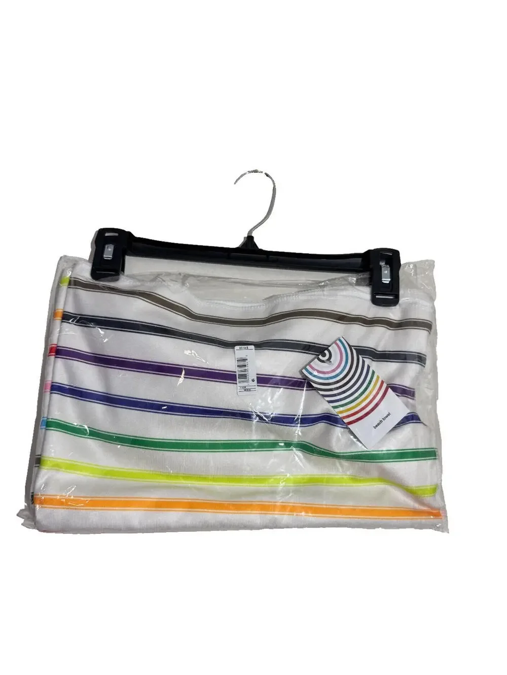 Rainbow Outdoor Summer Beach Towel Multicolor Striped